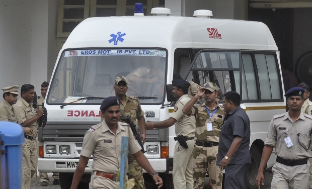 An ambulance carrying the body of Yakub Abdul Razak Memon stands at Dr Babasaheb Ambedkar airport as it waits to transport Memon's body to Mumbai from Nagpur (Photo: AP) An ambulance carrying the body of Yakub Abdul Razak Memon stands at Dr Babasaheb Ambedkar airport as it waits to transport Memon's body to Mumbai from Nagpur (Photo: AP)